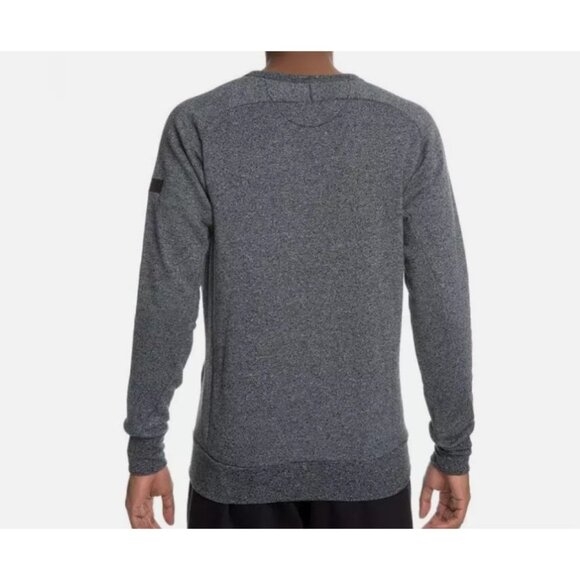 Air Jordan ICON Fleece Retro Men's Sweatshirt Grey - Picture 2 of 9